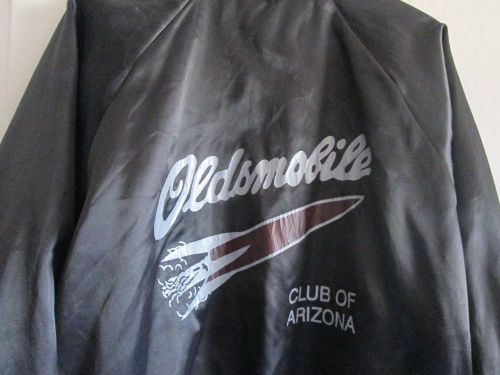 Black oldsmobile club of arizona jacket rocket on back size xl lined