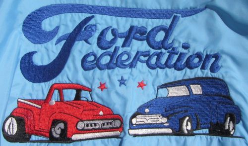 Vintage 1960&#039;s ford federation f-100 embroidered custom jacket xxl