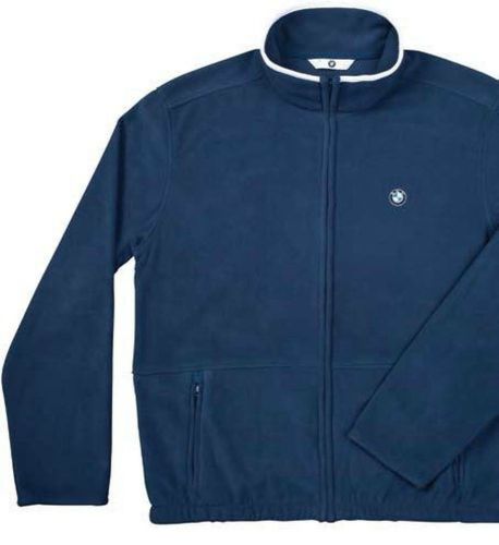 Bmw  blue mens fleece jacket size lg