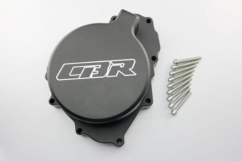 Black motorcycle engine stator cover for honda cbr 600 f4 / f4i ( all years )