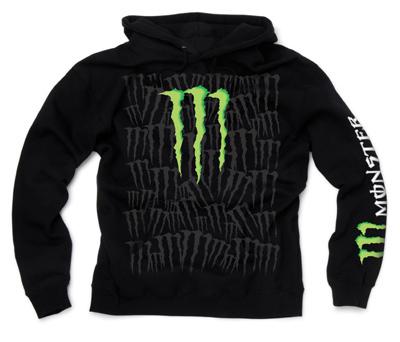 New monster one industries adult claw pullover hoodie black
