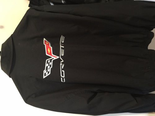 Corvette c6 logo black cotton jacket-size xl