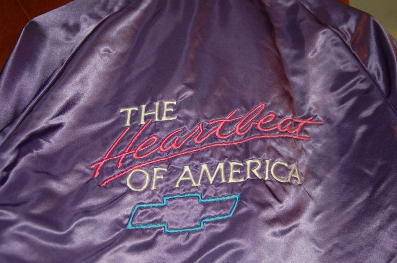 The heartbeat of america lightweight purple nylon jacket