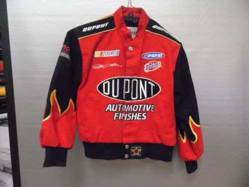 Jeff gordon #24 chase authentics dupont nascar twill racing jacket kids medium