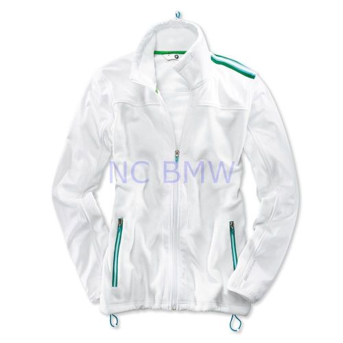 Bmw genuine life style golfsport ladies fleece jacket white l large 2285695