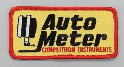 Auto meter 0451 jacket patch  embroidered  2&#034; x 4&#034;